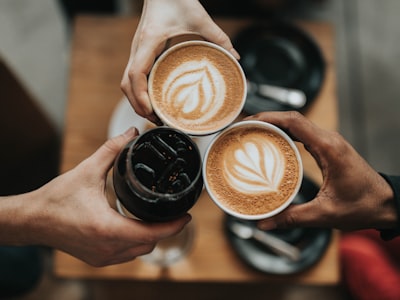 コーヒーで乾杯